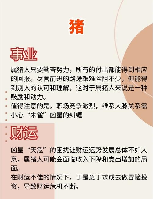 猪年属相及命运解析插图