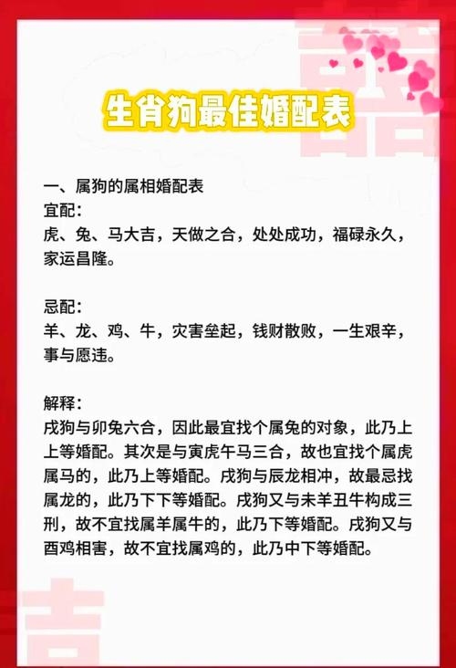 狗年运势及属相婚配插图