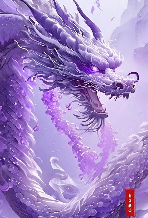紫气东来生肖龙插图