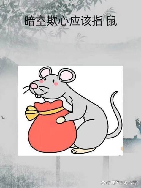 隔墙有耳，生肖警觉。插图