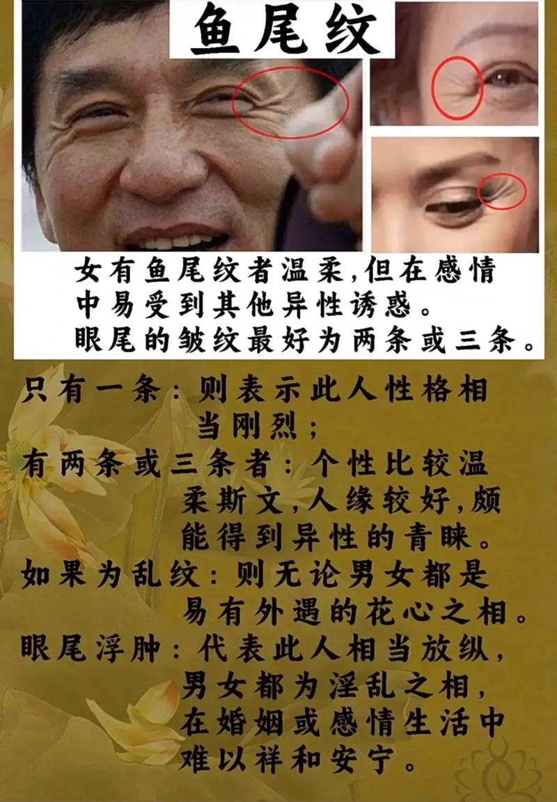 男人鱼尾纹的面相解读，婚姻美满，事业有成，性格特质与命运分析插图