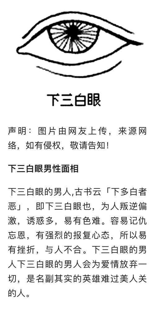 下三白眼男性面相分析插图