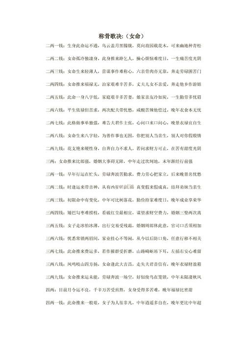 袁天罡称骨算命解析，命运预测与重量关联揭秘标题建议，袁氏称骨法解读人生轨迹，重量与命运的神秘联系插图