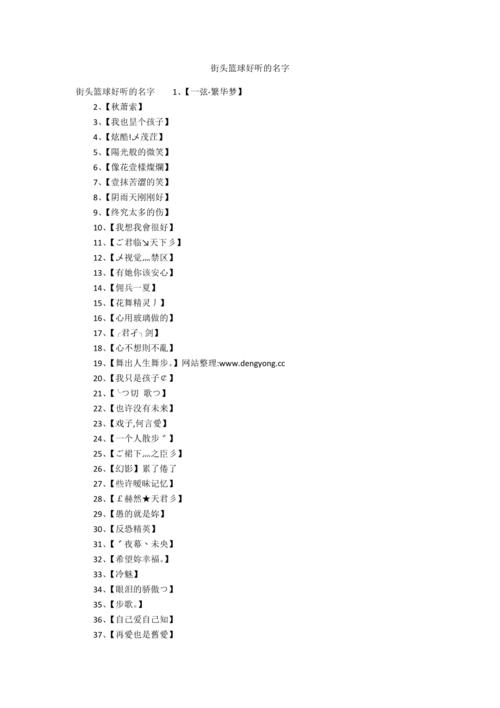 街头篮球名字霸气响亮插图