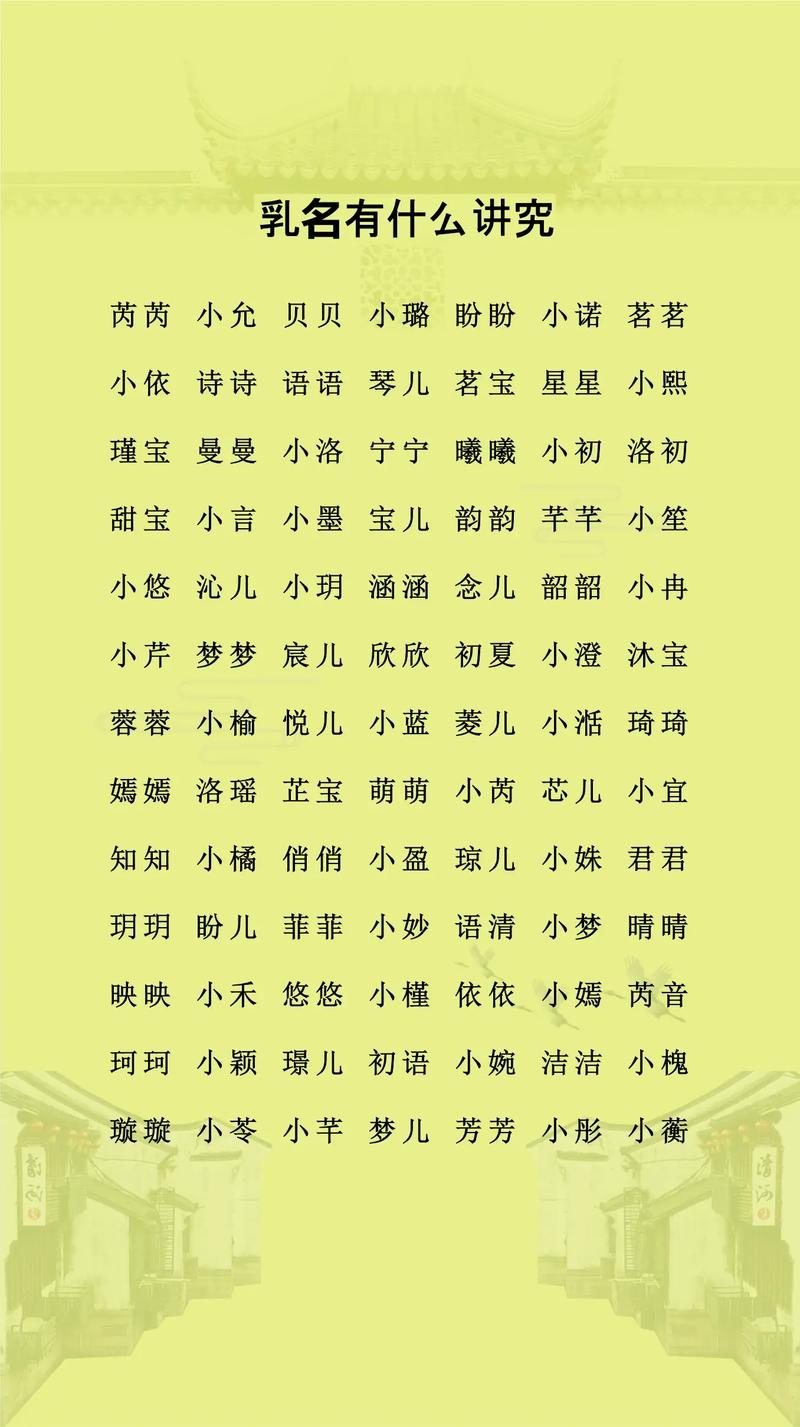 小孩名字大全，起名指南与精选小名插图