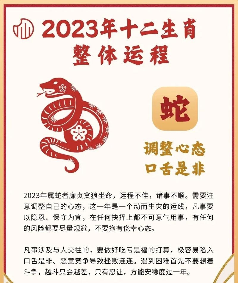 属蛇人2023年运势完整版插图 属蛇人2023年运势完整版插图