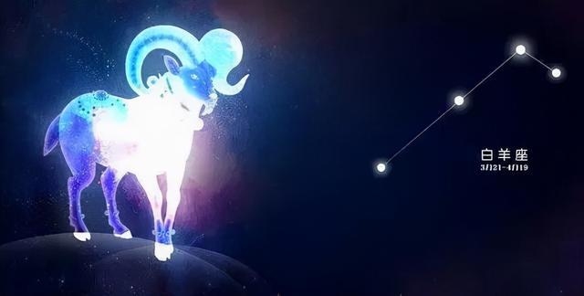 牧羊座即白羊座。，黄道十二星座之一，位于双鱼与金牛之间。插图