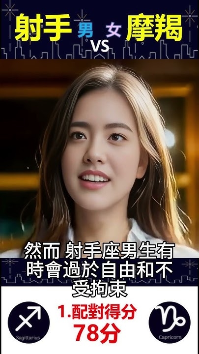 摩羯座女与射手男的配对指数及性格解析，忠诚、现实至上，情感深沉且谨慎插图