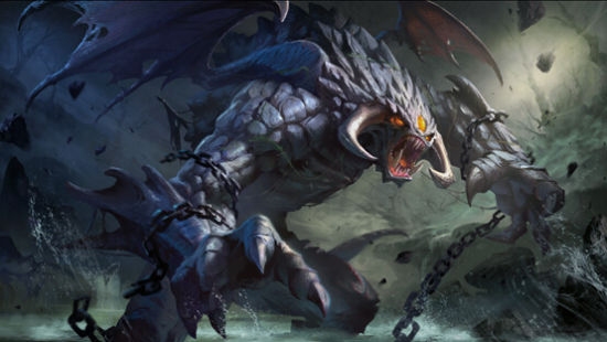 ROSHAN，DOTA中的强大BOSS。插图