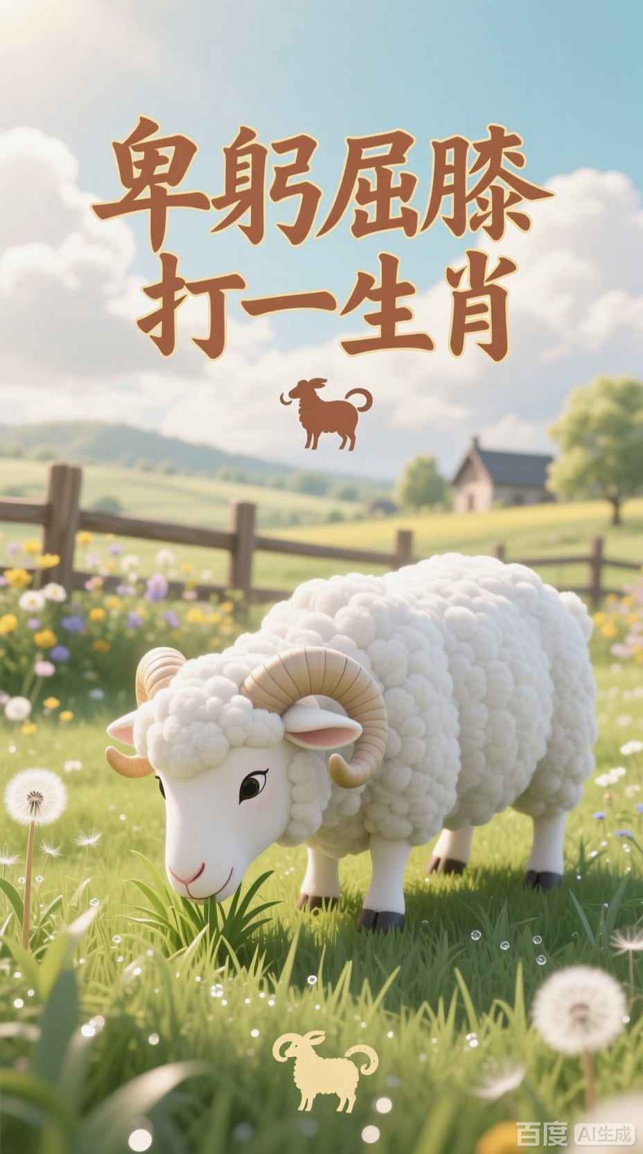 卑躬屈膝生肖羊插图