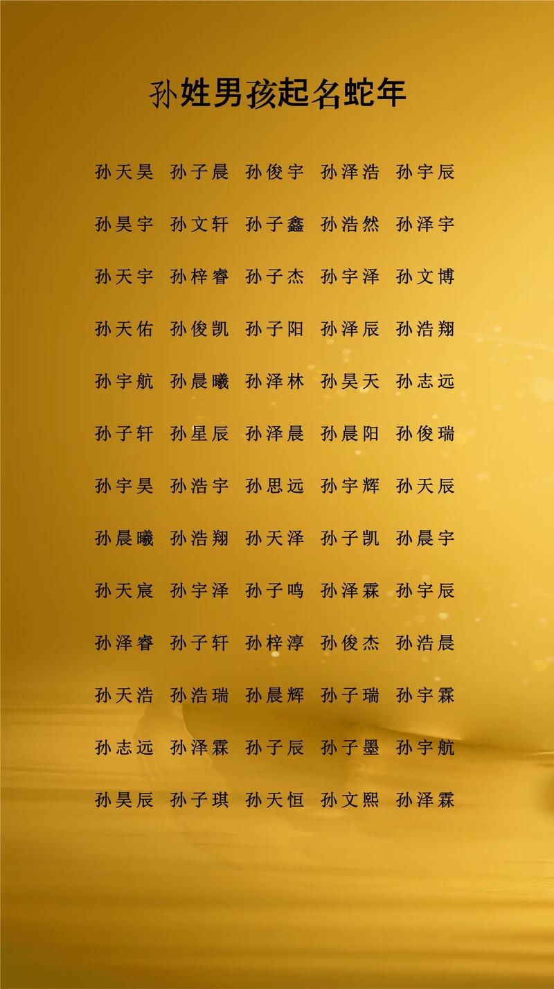 孙姓男孩名字精选，温柔灵动与阳光活力并存插图