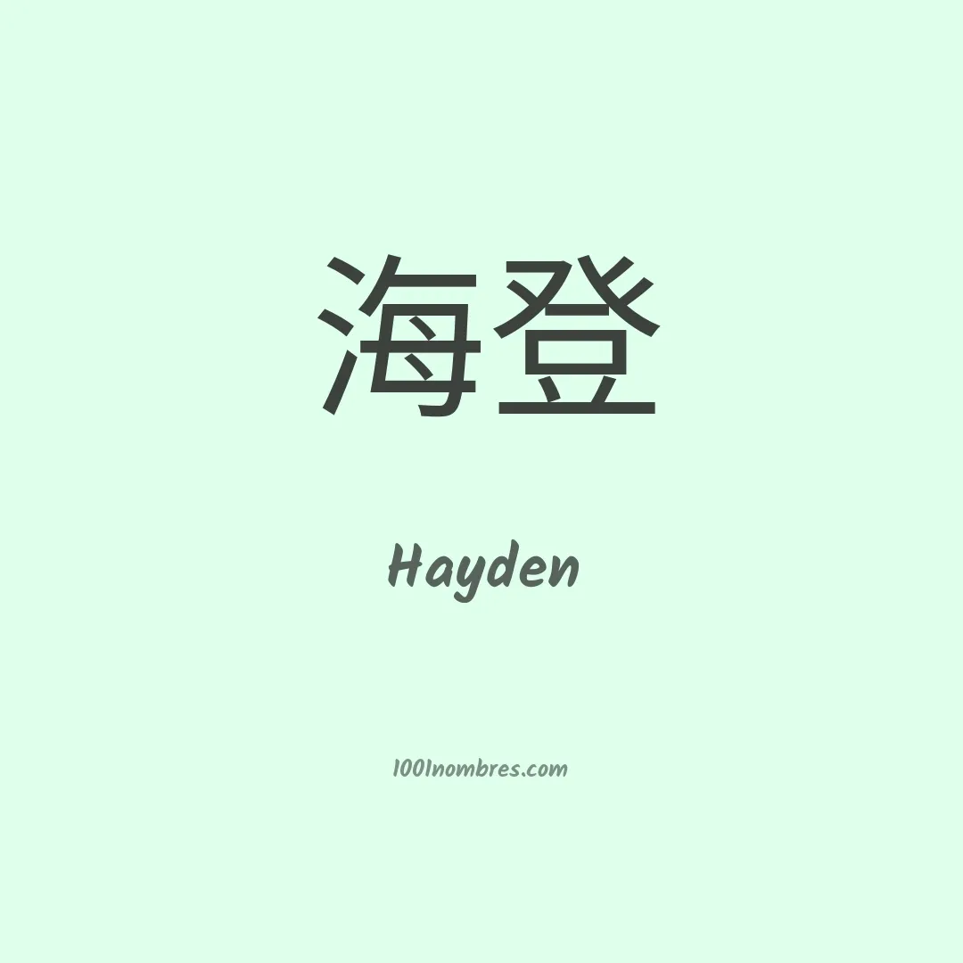 Hayden英文名寓意及取名推荐插图