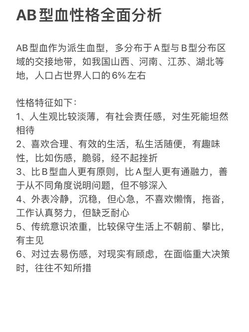 AB血型性格特点分析插图