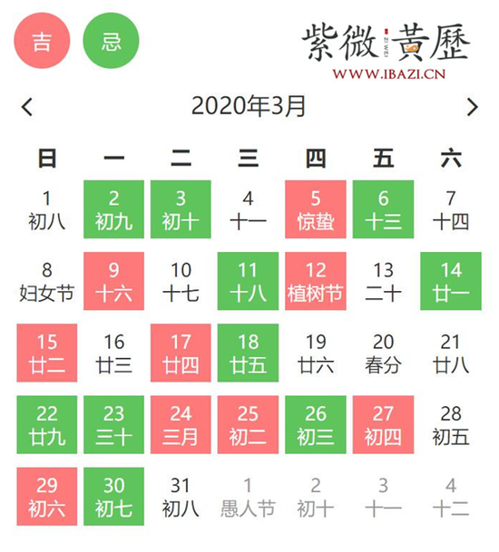 2019年3月黄道吉日一览插图