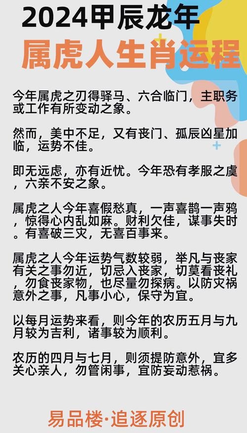 2024年属虎人运势解析插图