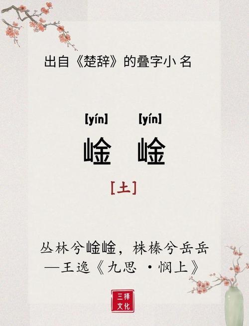 楚辞男孩叠字取名艺术插图