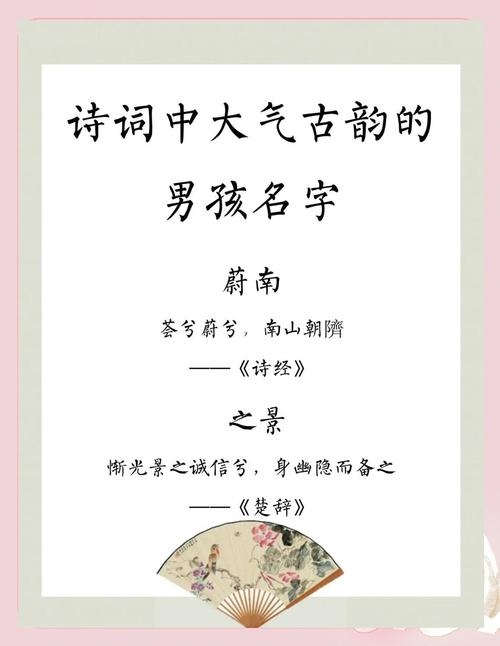 唐诗男孩名字精选插图