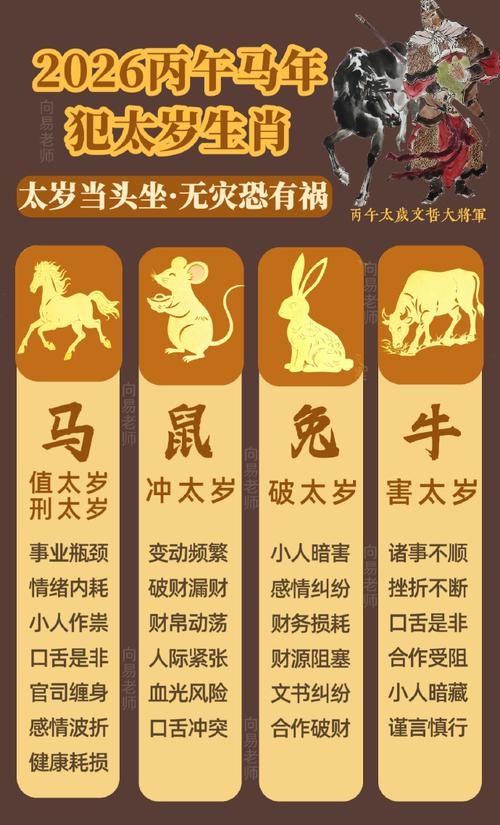 2022年犯太岁的五个生肖分析插图