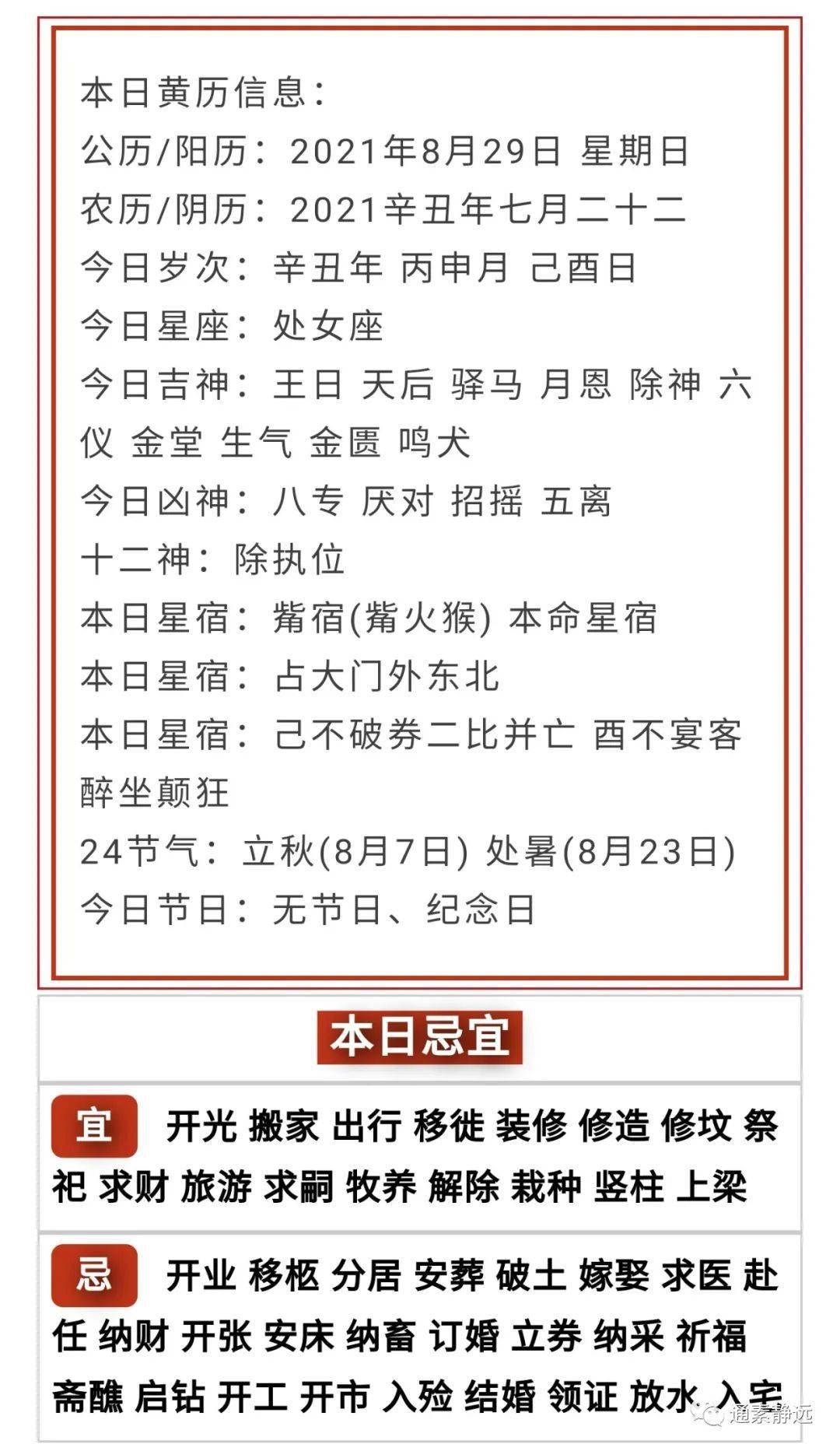 2021年8月29日五行穿衣指南插图 2021年8月29日五行穿衣指南插图
