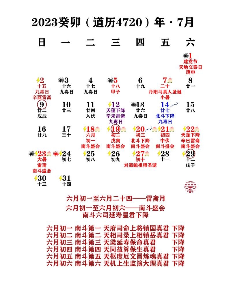 2021年7月黄道吉日一览表插图