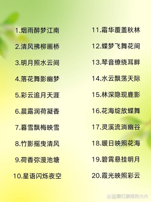诗意网游名字精选插图