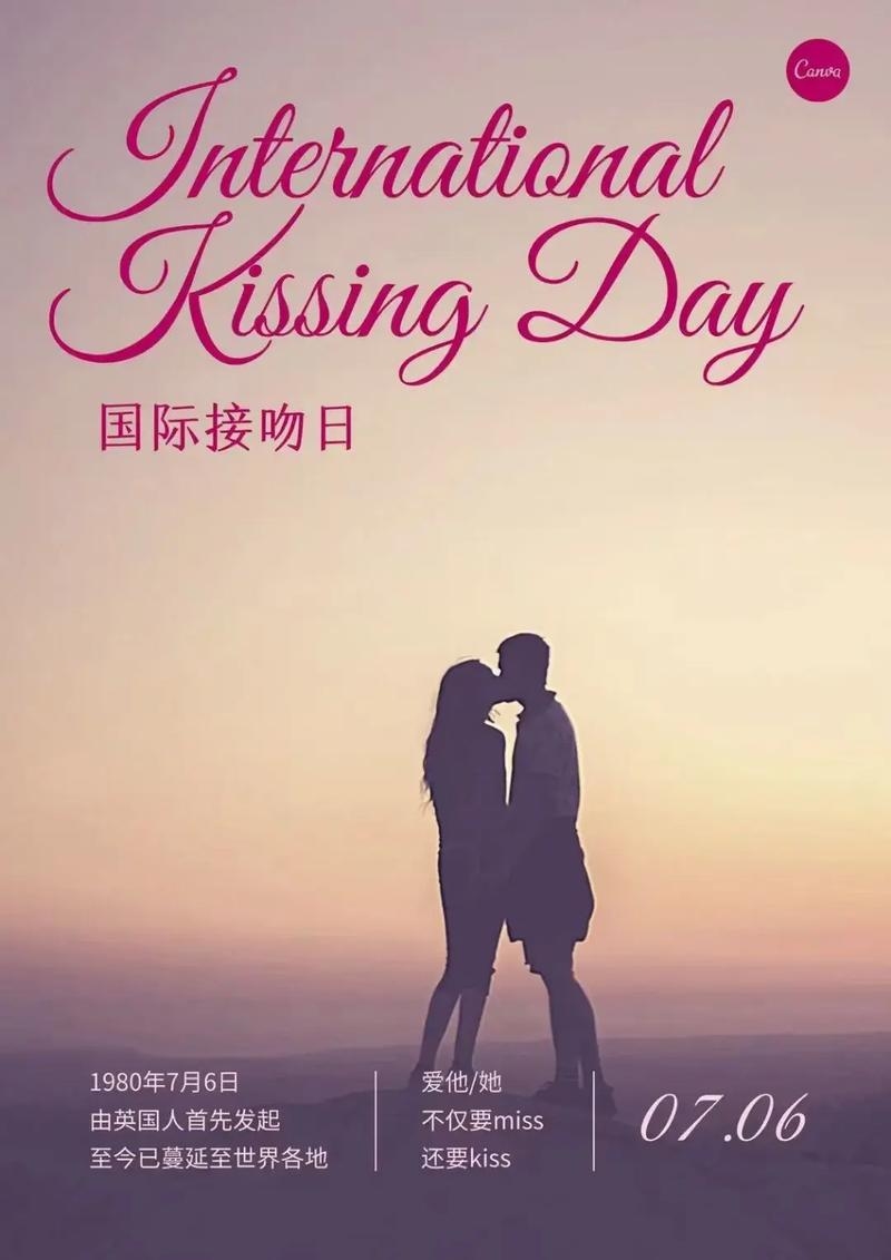7月6日，国际接吻与纪念日插图