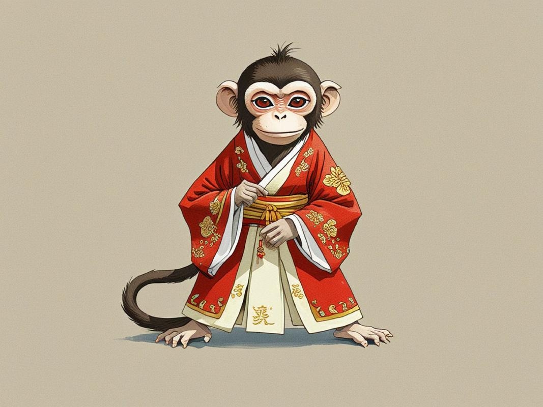 乔装打扮最佳生肖，猴。插图