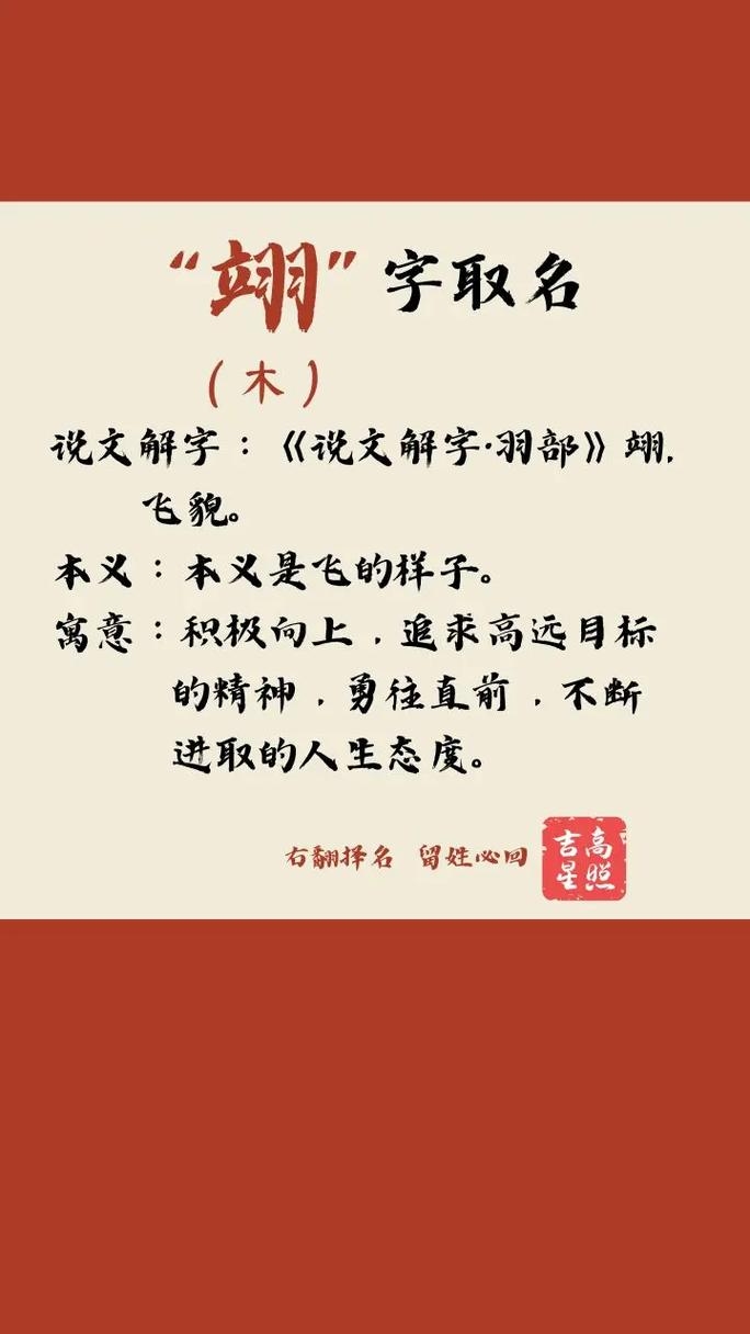 翊字取名寓意远大前程插图