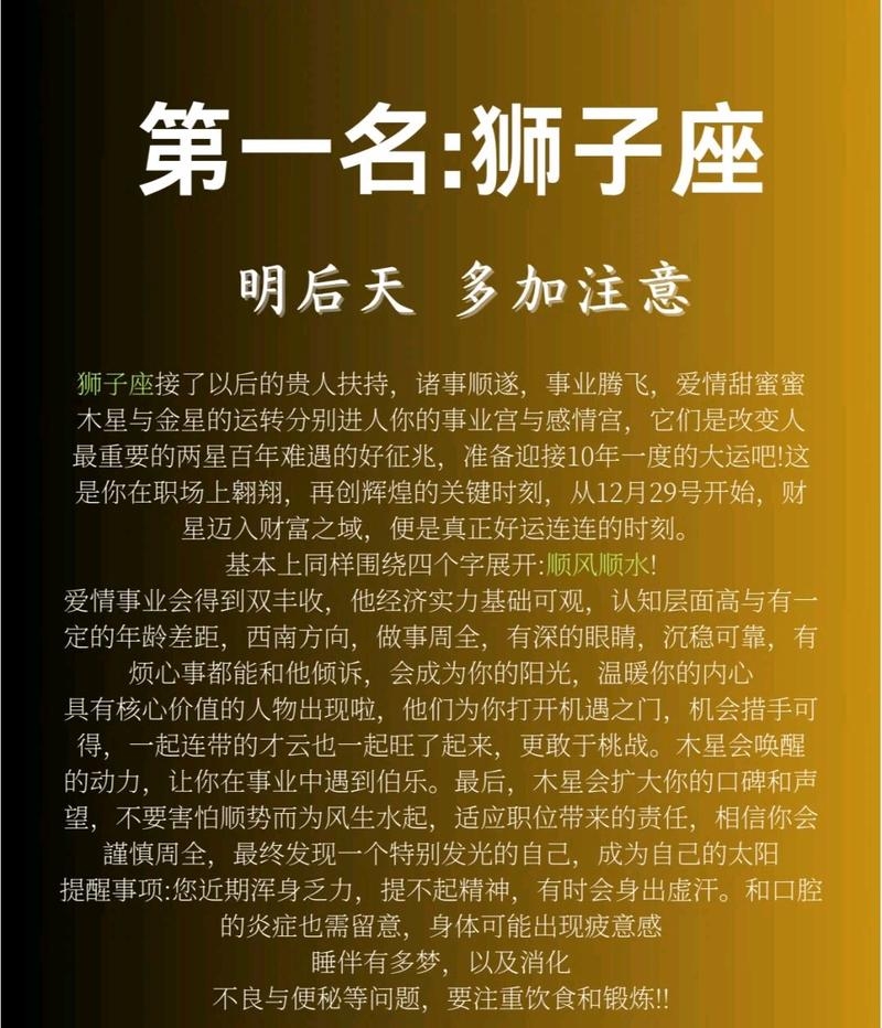 狮子座2013-2025年运势解析插图