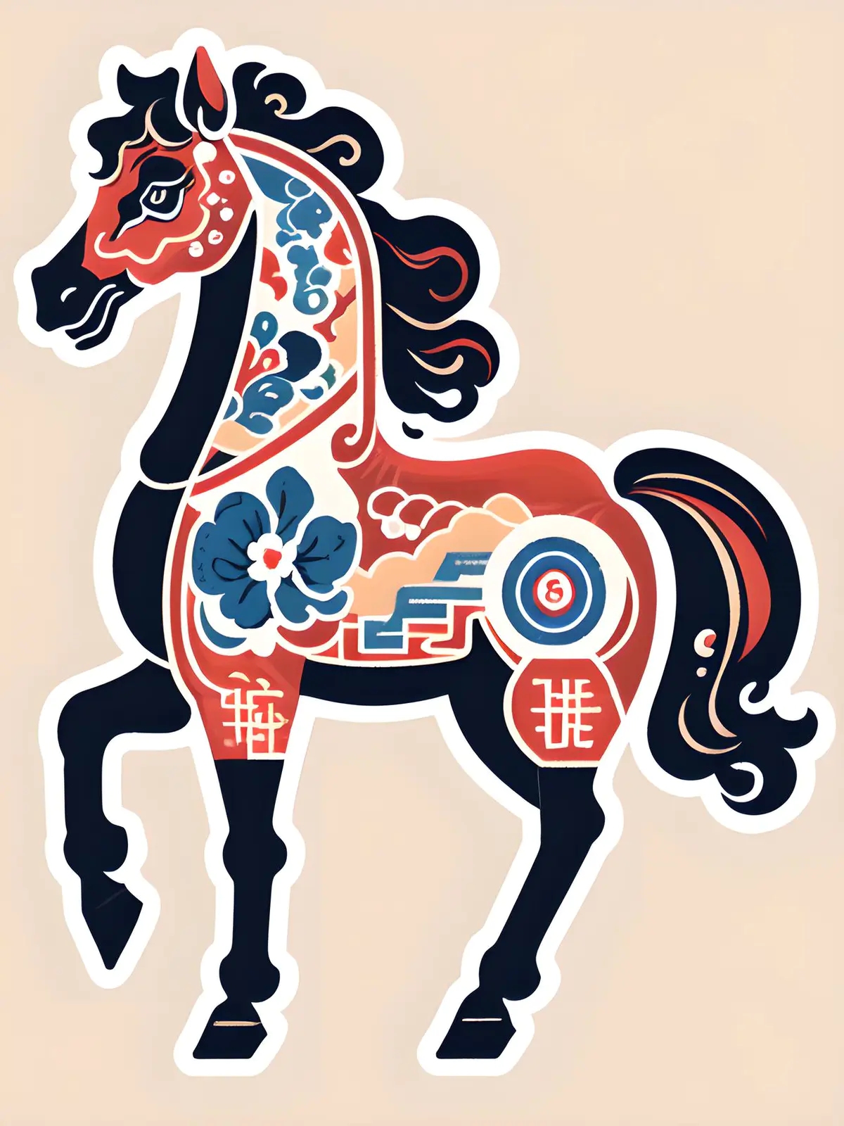 一心一意生肖马插图 一心一意生肖马插图