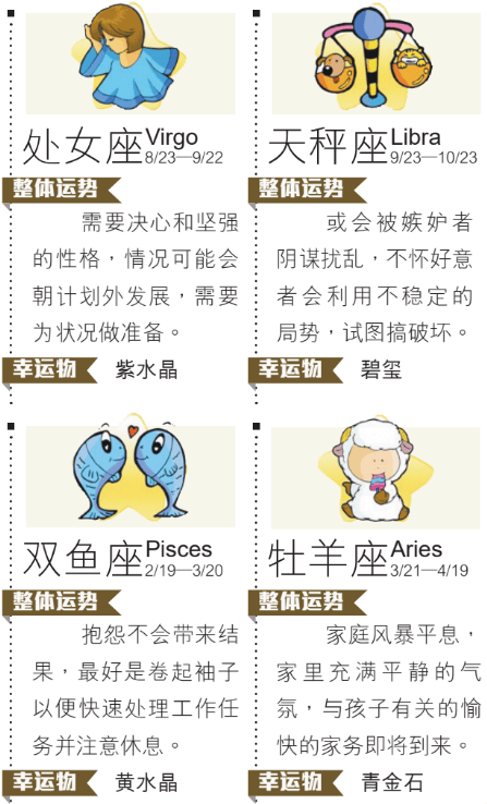 一周星座运势解析插图