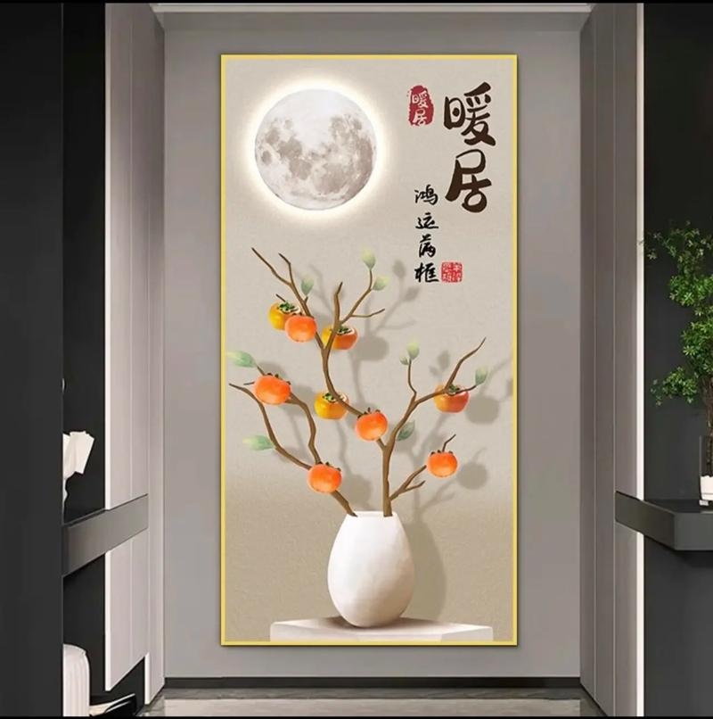 装饰风水学，走廊挂画与室内布局指南，提升家运的装修建议及色彩搭配原则插图