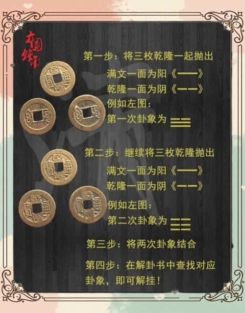 周易算卦详解,铜钱掷卦与棋子起卦步骤插图 周易算卦详解,铜钱掷卦与棋子起卦步骤插图