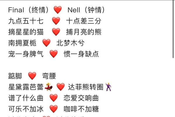 爱称情侣专属备注-红迪亚