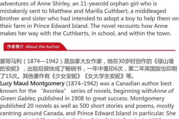 安妮的英文与中文解析-红迪亚