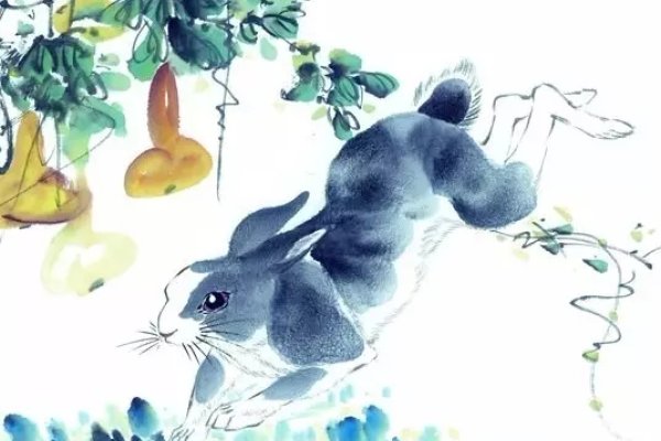 餐风饮露生肖兔-红迪亚