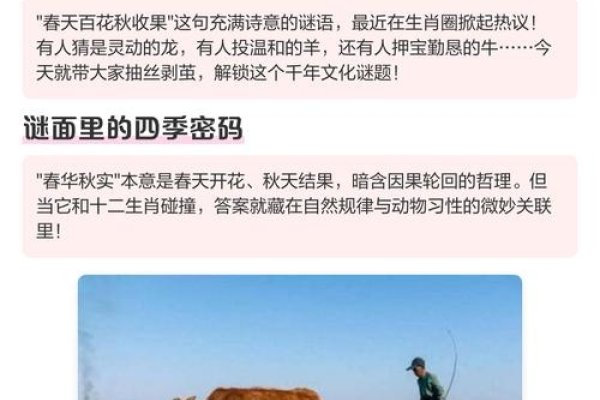 春华秋实打一生肖，答案不一，牛、猪皆有理。-红迪亚