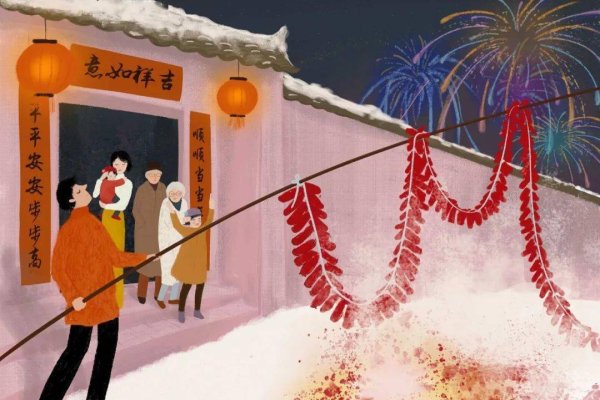 春节放鞭炮的传说与习俗起源-红迪亚