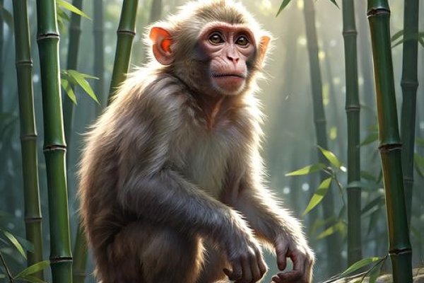 参天大树前人栽生肖猴-红迪亚