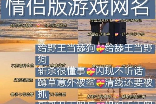 夫妻刺激战场情侣网名搞笑精选-红迪亚