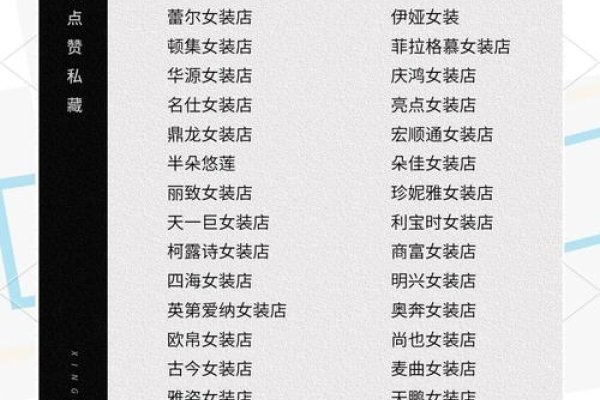 服装店名字创意集锦，潮流与寓意的完美结合-红迪亚