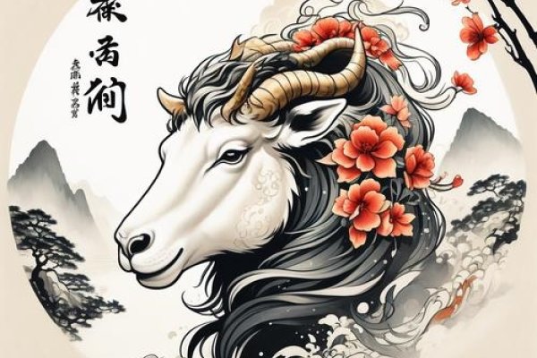 高山流水生肖羊-红迪亚