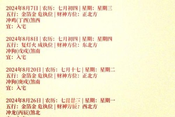 黄道吉日查询,2020年八月份黄道吉日详解-红迪亚