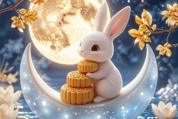 花好月圆代表生肖兔，温顺机智，与月亮紧密相关-红迪亚