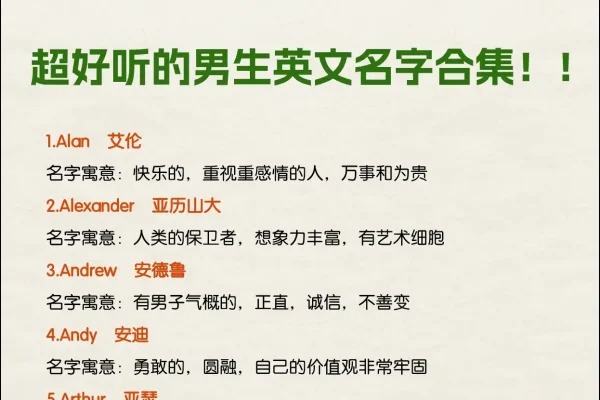 好记的英文名（100个洋气男孩英文简单）-红迪亚