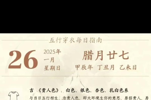 今日五行穿衣指南-红迪亚