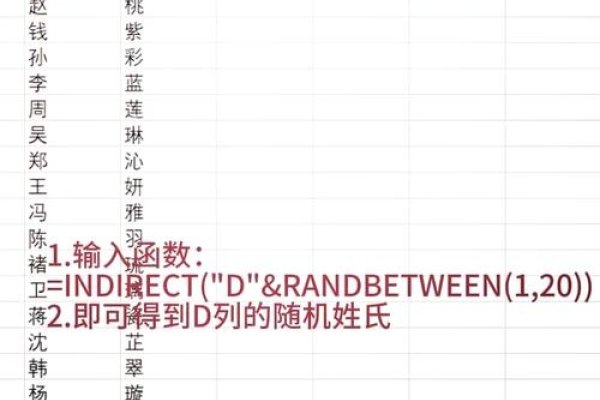 基于Excel生成随机中文名字与姓氏的方法解析-红迪亚