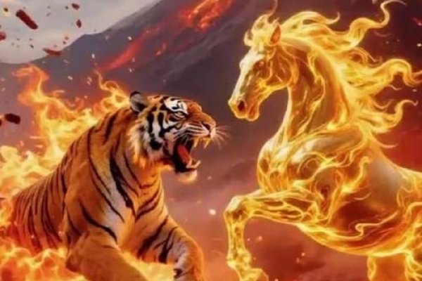 烈火干柴描述生肖，激情与活力的象征，马或猴？或是暗指虎的魅力-红迪亚