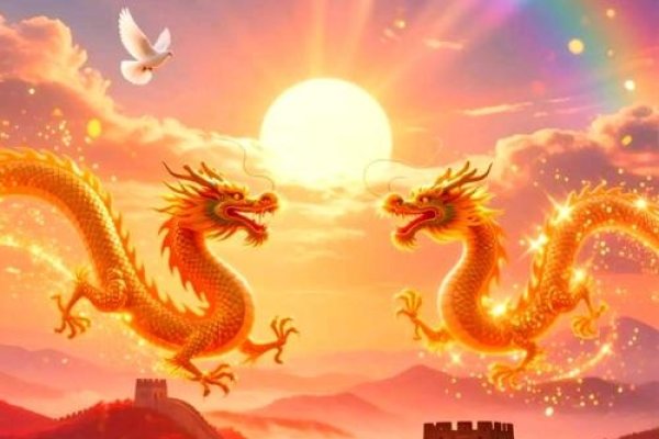 蓝天飞虹指的是生肖龙，象征其飞翔于蓝天的壮丽景象。-红迪亚