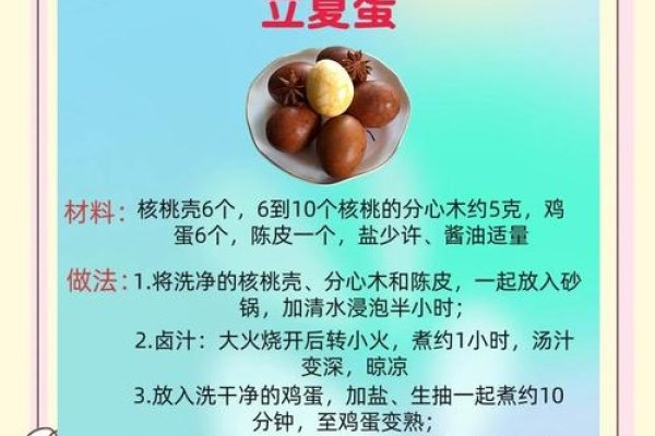 立夏美食习俗标题，夏日传统饮食文化-红迪亚